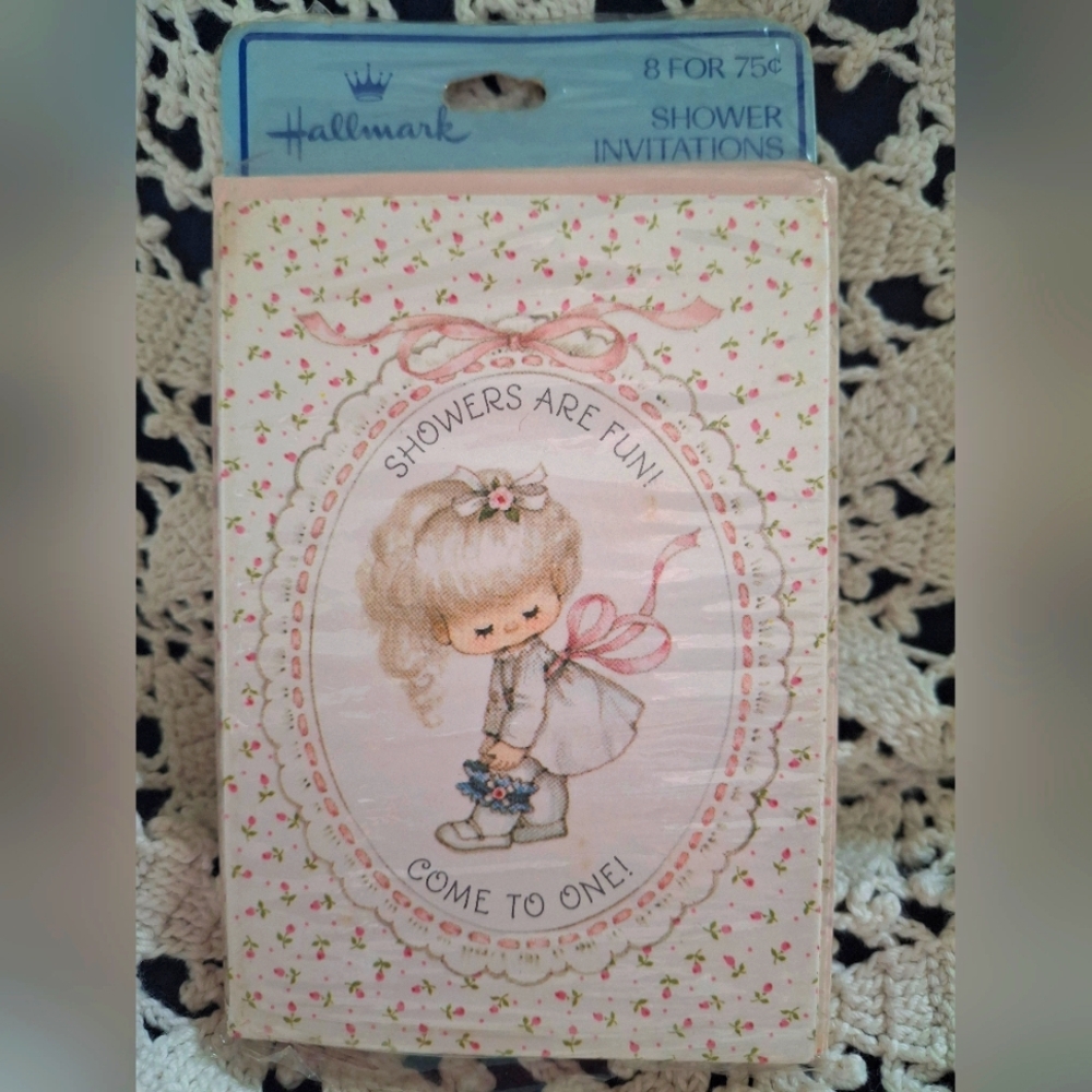 Hallmark Vintage Wedding Shower Invitations From The 80's